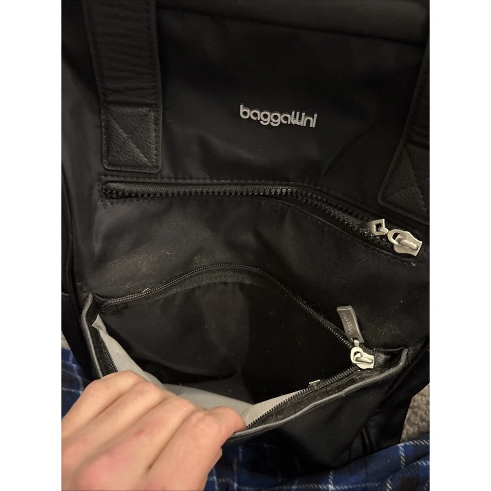 Baggallini Soho Backpack Women's Laptop Backpack Travel Bag Black Overnight